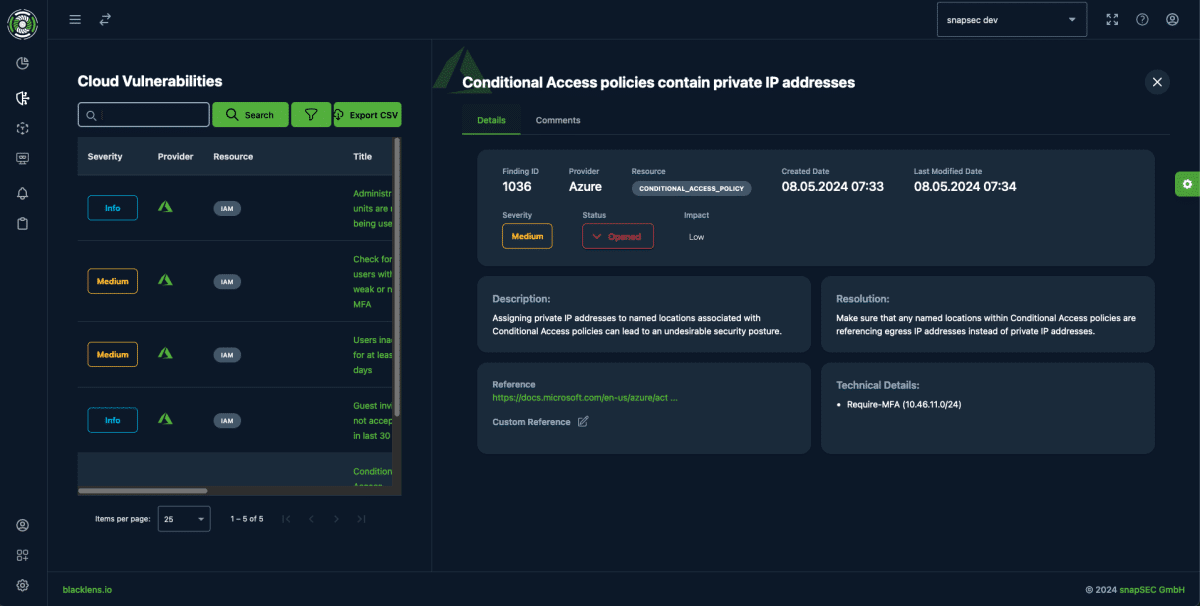 blacklens.io Cloud Auditing